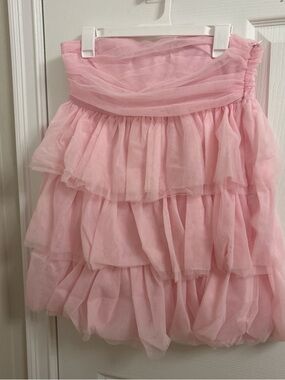 Beginning Boutique Soft Pink Layered Tulle Skirt